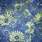 Preview: GREEN FLOWER - Magic - Batikstoff aus Indonesien